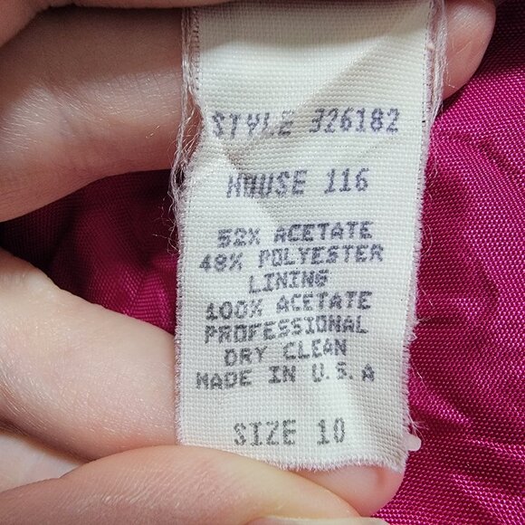 VTG Mary McFadden Skirt Suit Jacket Sz 10 Church Wedding Special Event *READ* - Picture 10 of 16